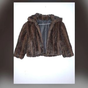 Brown Faux Fur Jacket